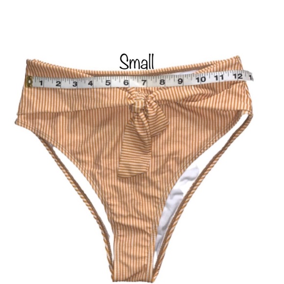 New High Waisted Bikini Set Swimsuit Stripes Boho - Picture 7 of 16